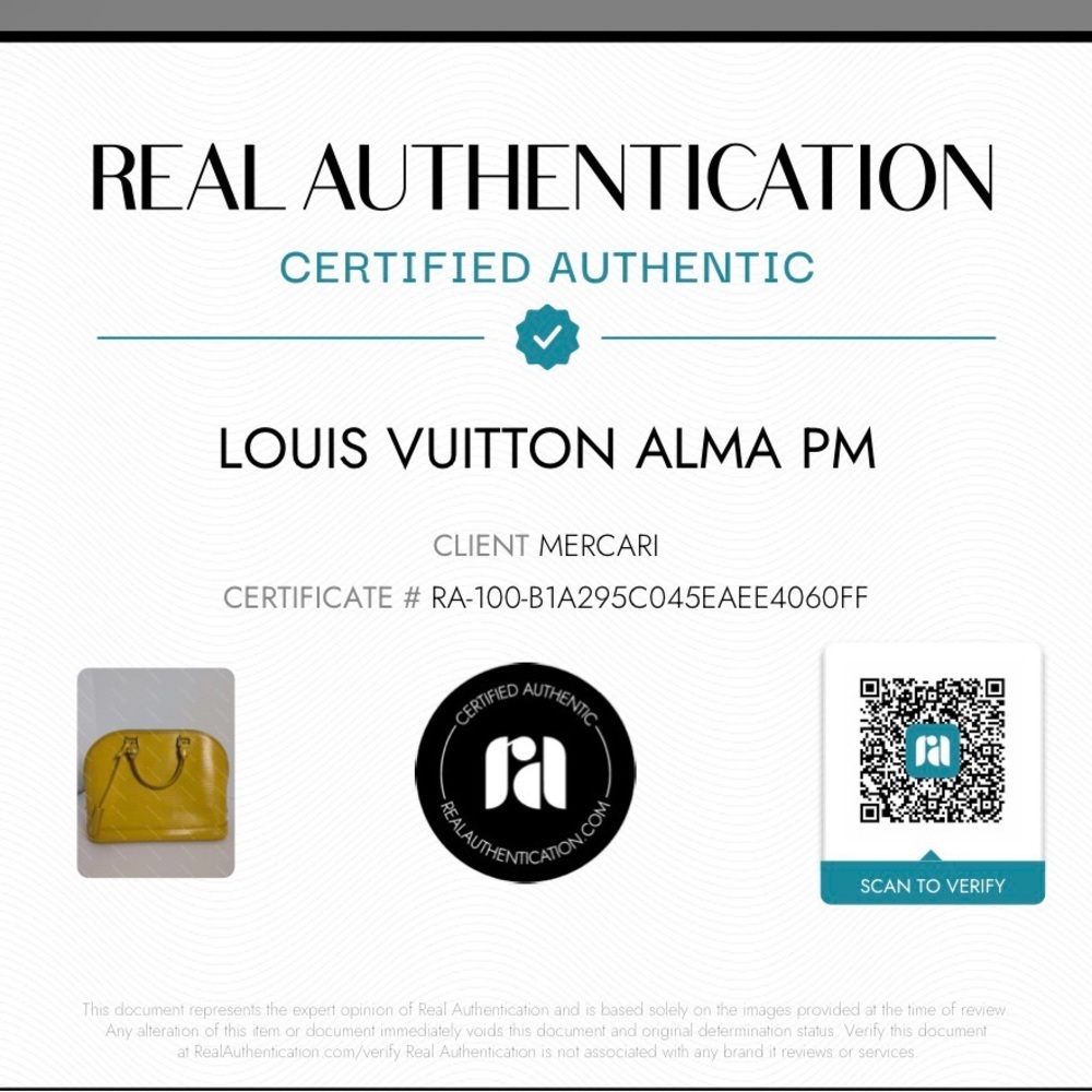 💯Authentic Louis Vuitton Alma Epi Leather – Yellow🍀 - Picture 4 of 15